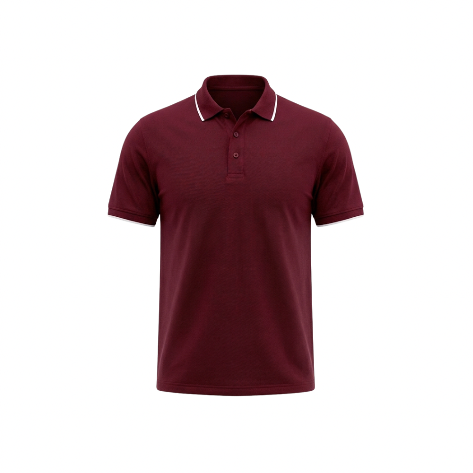 French Wine Pima Cotton Polo Shirt for Men - Avvara Studio
