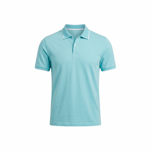 Celadon Pima Cotton Polo Shirt for Men - Avvara Studio